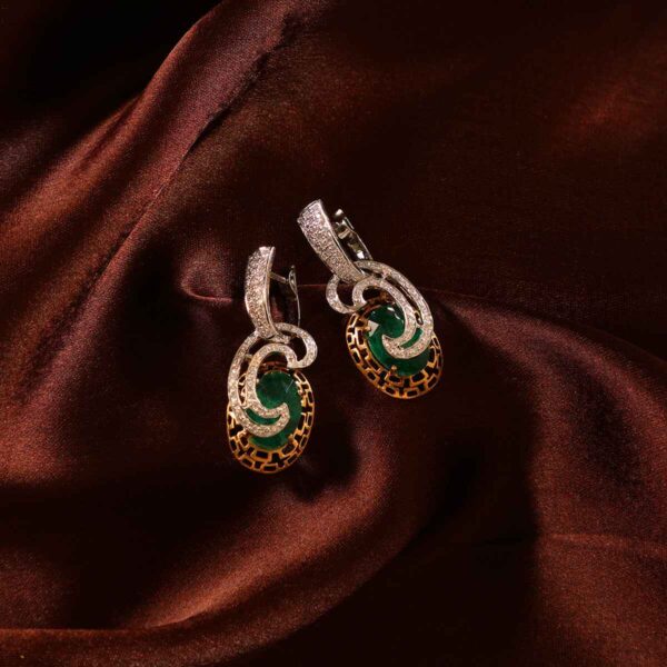 Manubhai Real Diamond Earrings