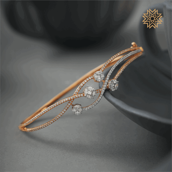Manubhai Real Diamond Bangle