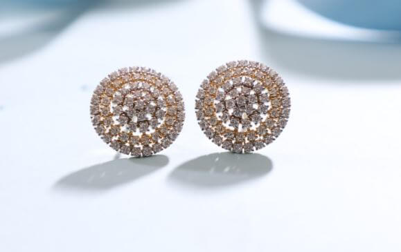 Manubhai Real Diamond Earrings