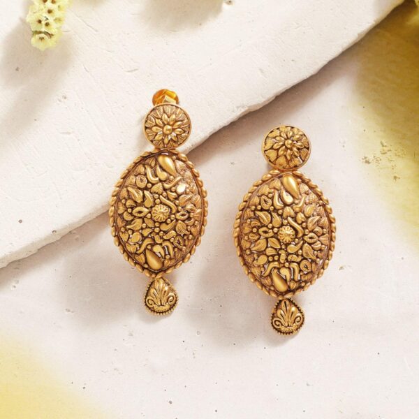 Manubhai Gold Earrings