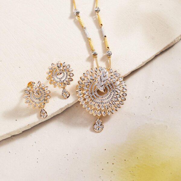 Manubhai Gold PENDANT SET