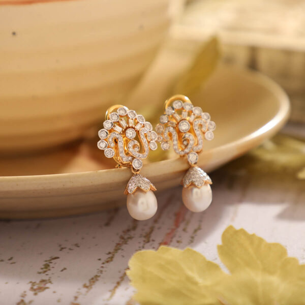 Manubhai Real Diamond Earrings