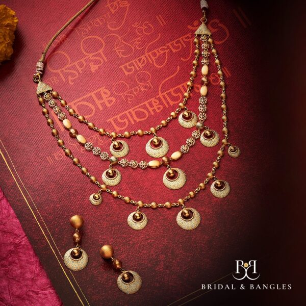 Astonishing 3 Layer Gold Necklace Set