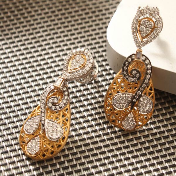 Manubhai Real Diamond Earrings
