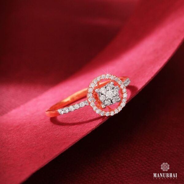 Light weight real diamond ring