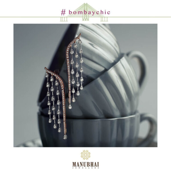 Manubhai Real Diamond Earrings
