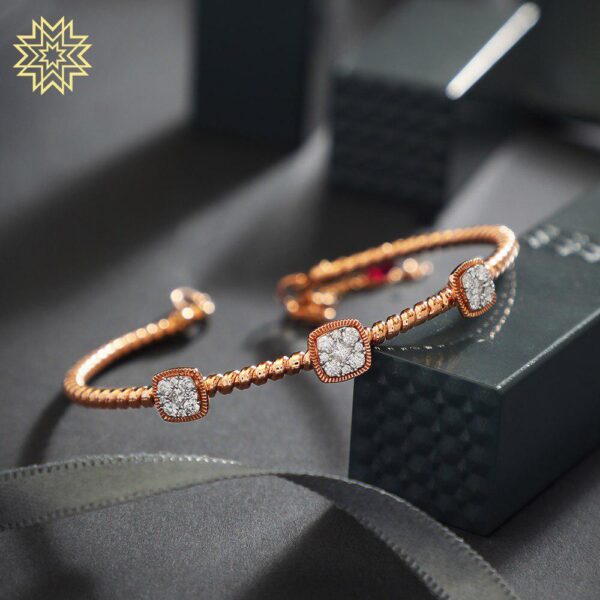 Manubhai Real Diamond Bangle