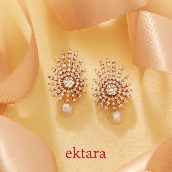 Manubhai Real Diamond Earrings