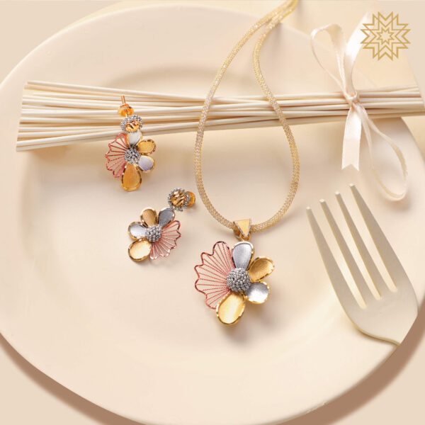 Manubhai Gold PENDANT SET