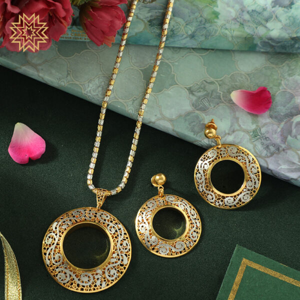 Manubhai Gold PENDANT SET