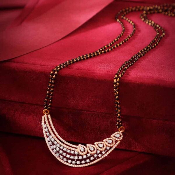 Manubhai Real Diamond Mangalsutra