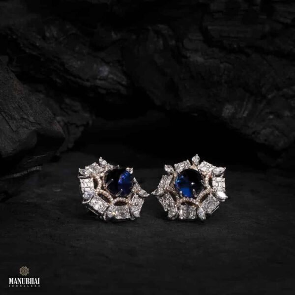 Manubhai Real Diamond Earrings