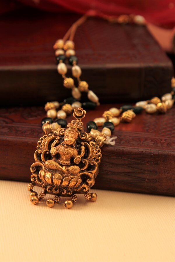 Manubhai Gold PENDANT SET