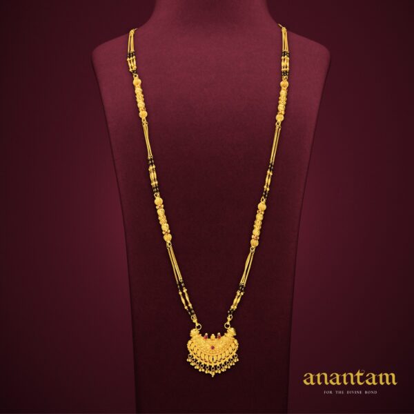 Thin Gold Chain Mangalsutra