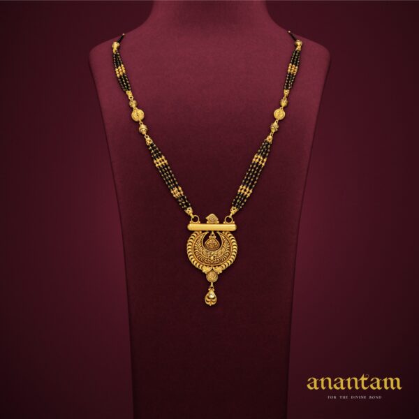 Short Designer Modern Gold Mangalsutra