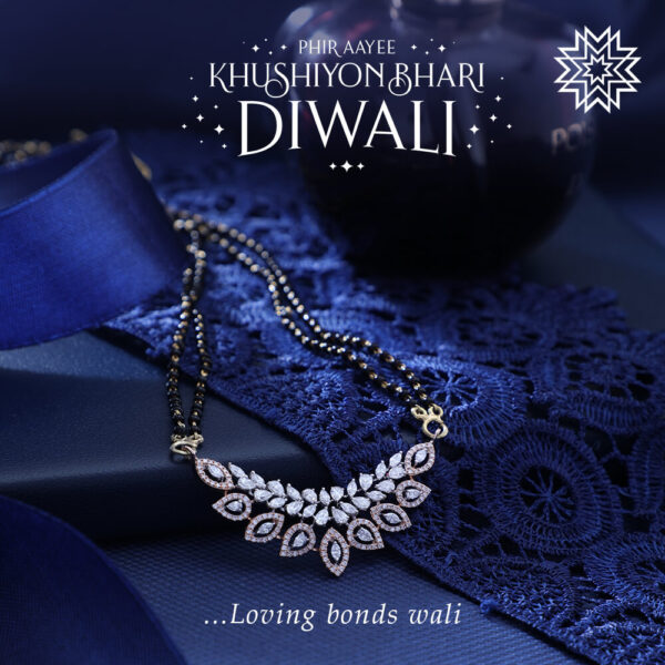 Manubhai Real Diamond Mangalsutra