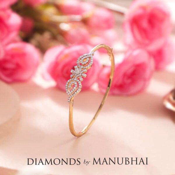 Manubhai Real Diamond Bangle