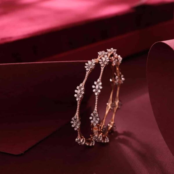 Diamond Bangles by Manubhai Jewellers