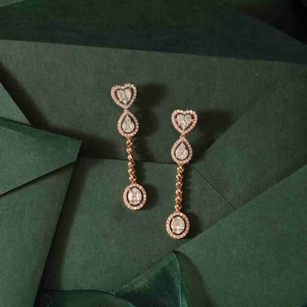 Manubhai Real Diamond Earrings