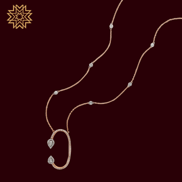 Manubhai Real Diamond PENDANT SET