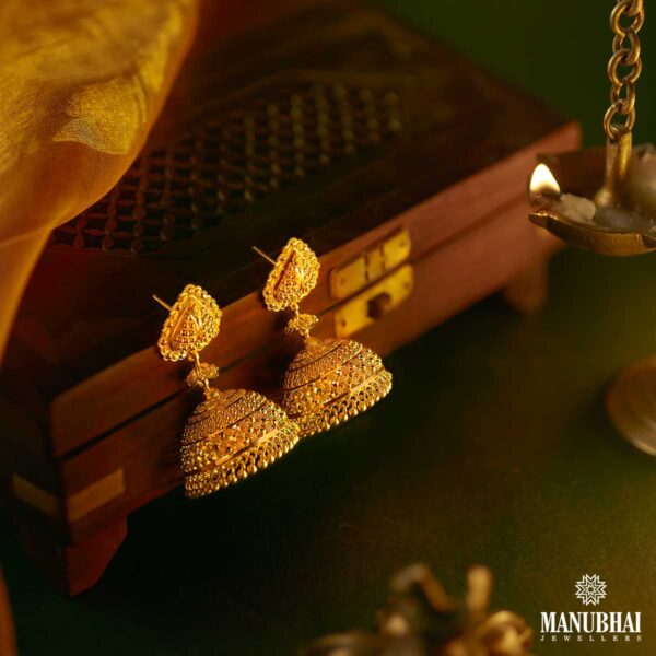 Gold earrings