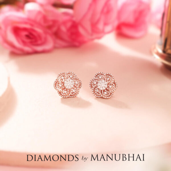 Manubhai Real Diamond Earrings