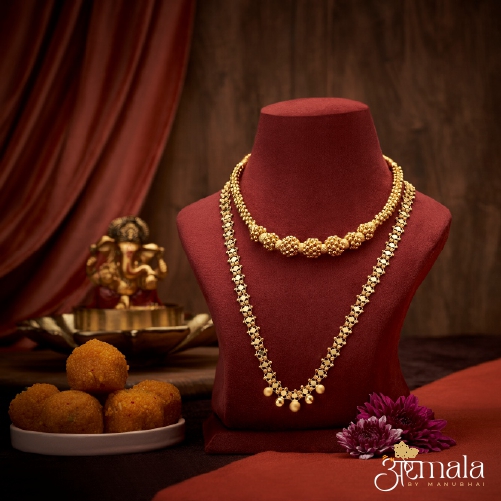 Traditional Nostalgic 22K Gold Necklace