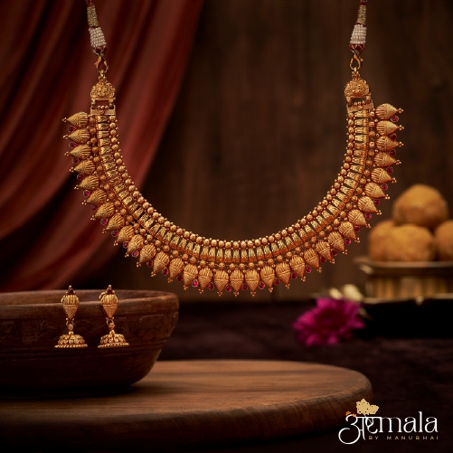 Traditional Timeless Gold Necklace set design