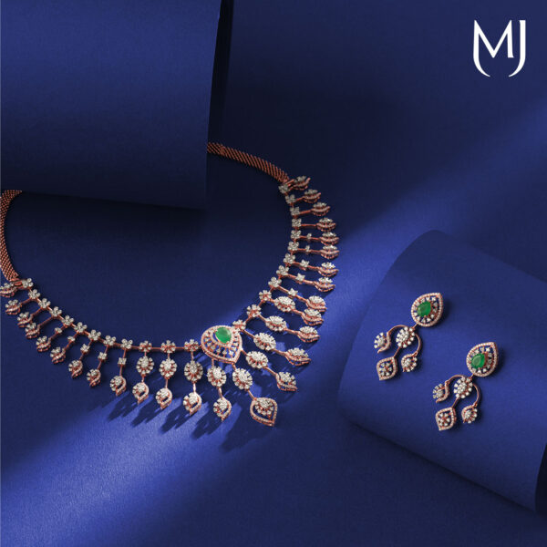 Diamond necklace set