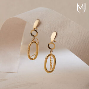 Light weight gold earrings