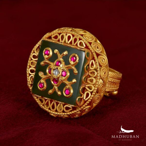 Antique Bridal Gold Ring (22K) Design