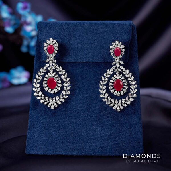 Real diamond earrings