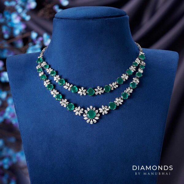 Diamond necklace set