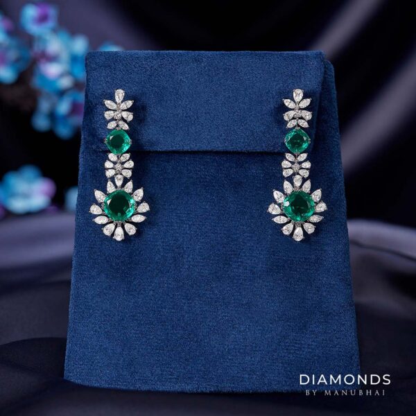 Real diamond earrings
