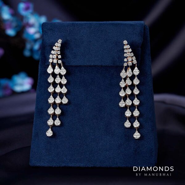 Real diamond earrings