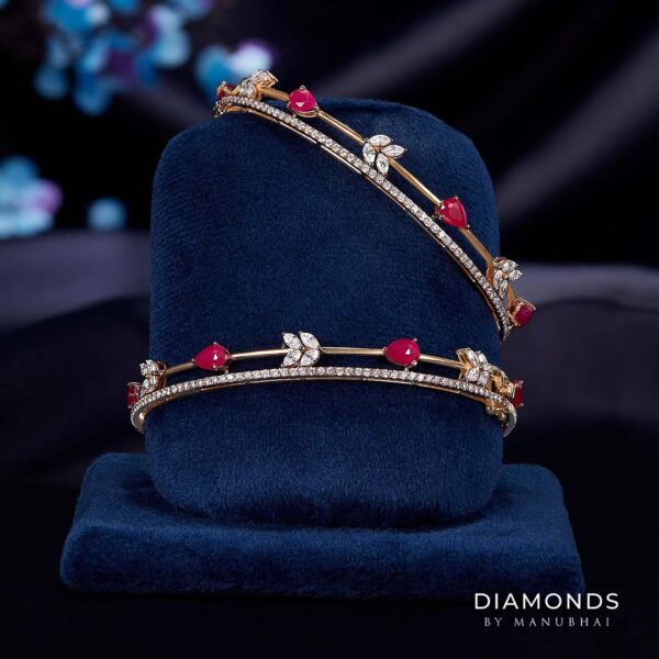 Real diamond bangle
