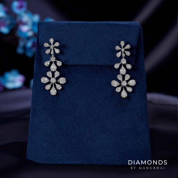Real diamond earrings