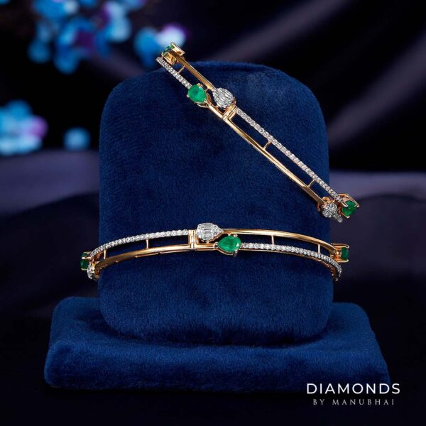Real diamond bangle