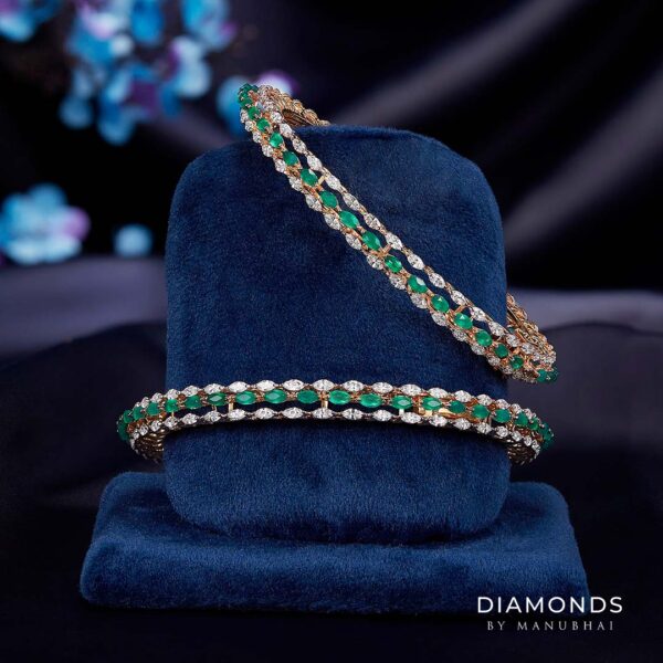 Real diamond bangle
