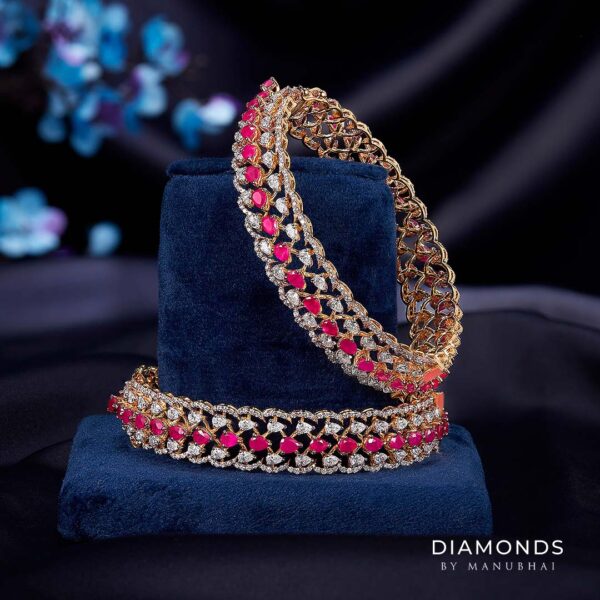 Real diamond bangle