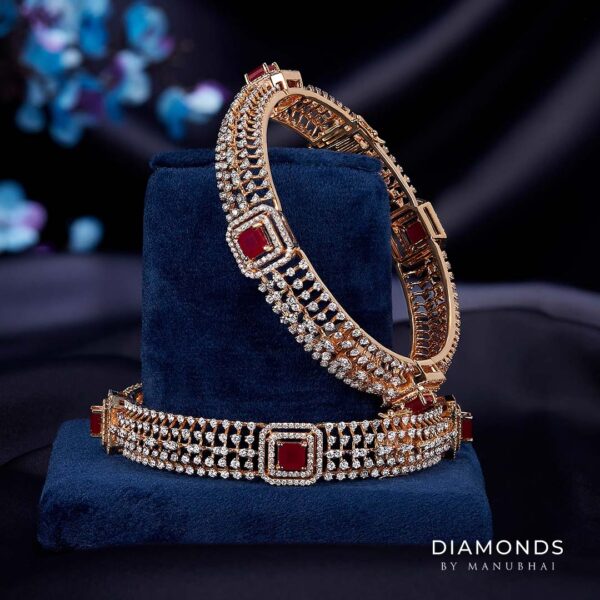 Real diamond bangle