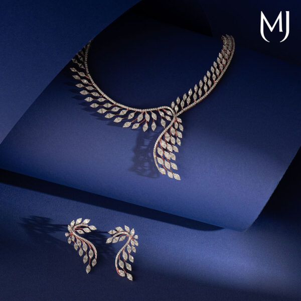 Diamond necklace set