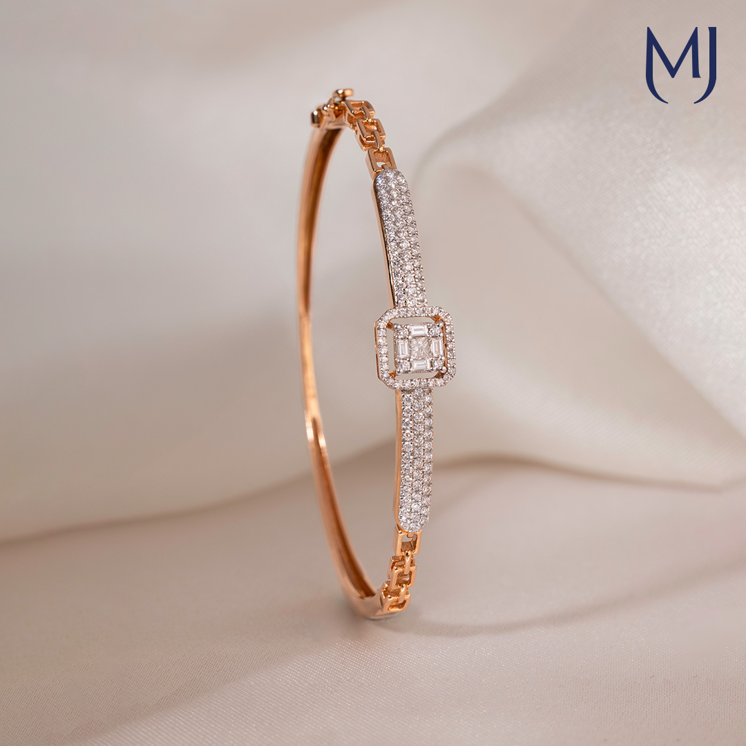 Light weight real diamond bracelet