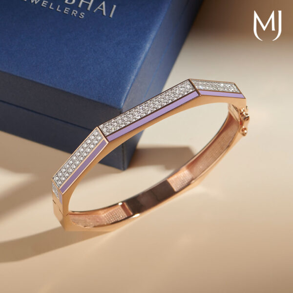 Light weight real diamond bracelet