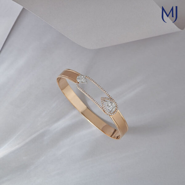 Light weight real diamond bracelet