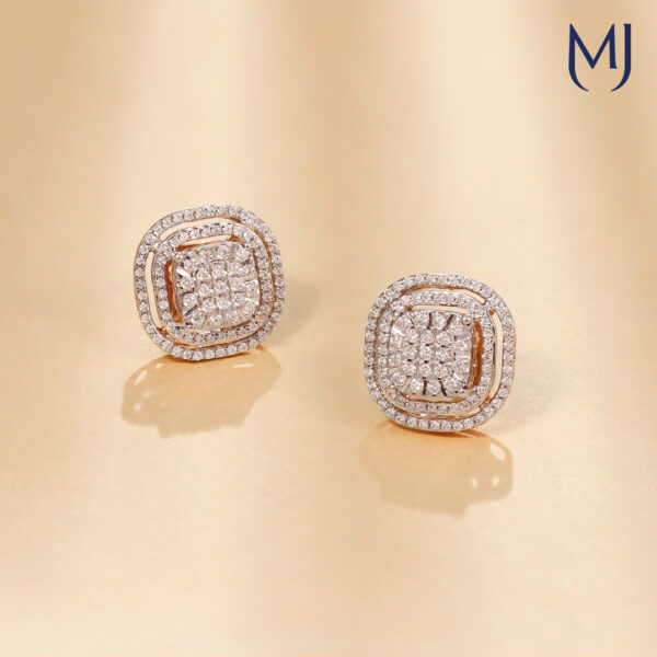 Light weight real diamond earrings