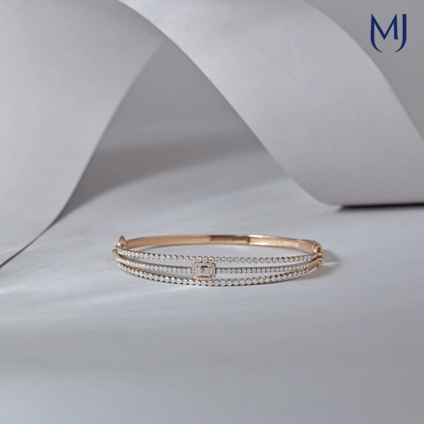 Light weight real diamond bracelet