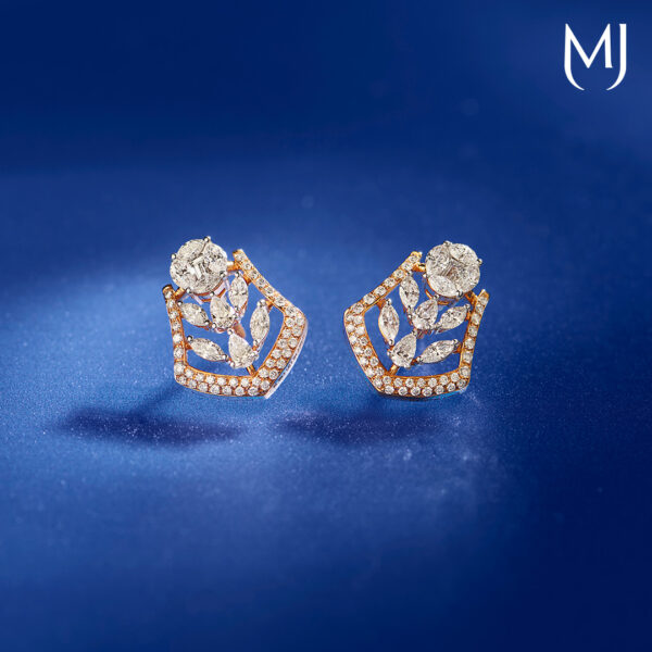 Light weight real diamond earrings