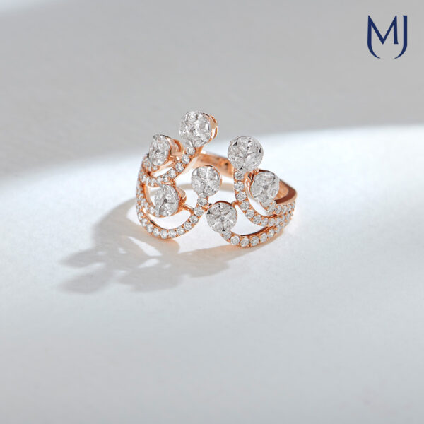 Light weight real diamond ring