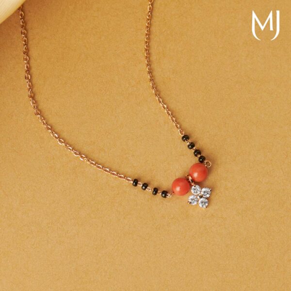 Light weight real diamond mangalsutra